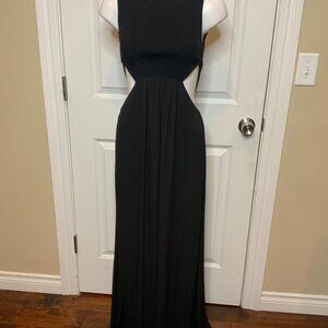 BCBG Max Azria Black Angelina Strappy Open Back Maxi Dress NWT,  Size 2
